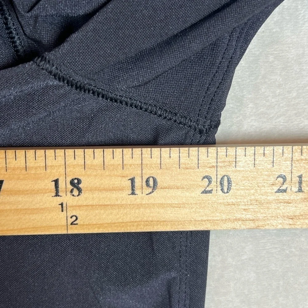 Lululemon Size 8 Back in Action Black Deep V Performance Long Sleeve Shirt ALO